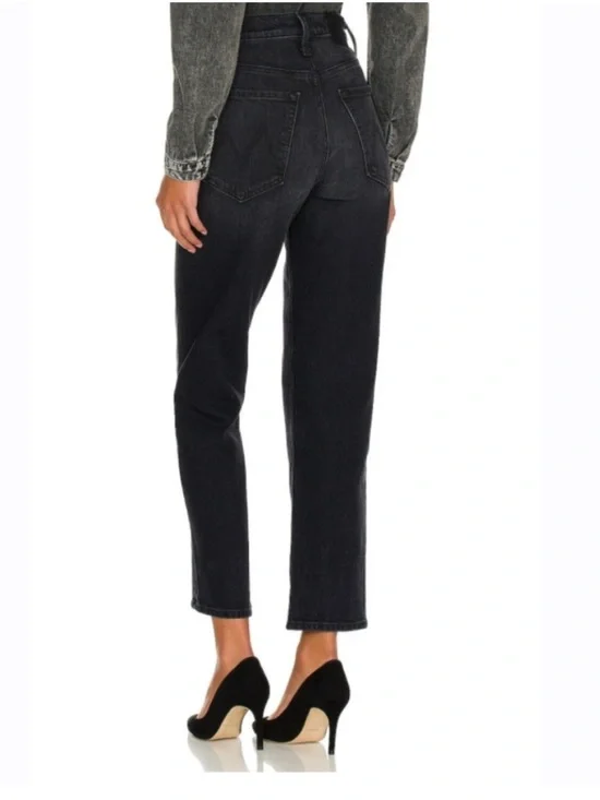 Mother Superior The Tomcat Straight Leg Jeans Lies, Lies, Lies Black Size 32 - Picture 3 of 13